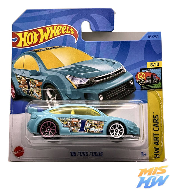 Hot Wheels '08 Ford Focus, en carta original
