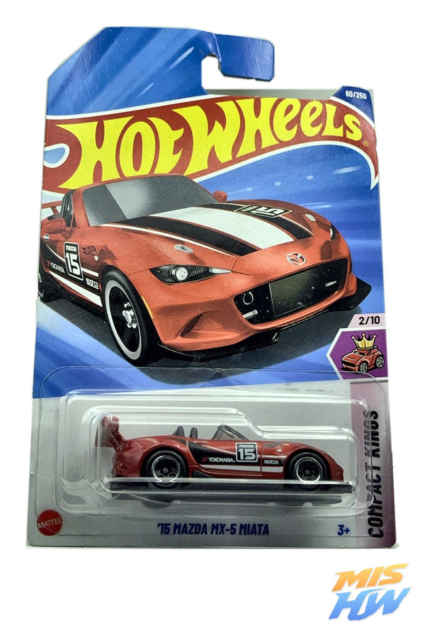 Hot Wheels '15 Mazda MX-5 Miata, en carta original (foto 1)