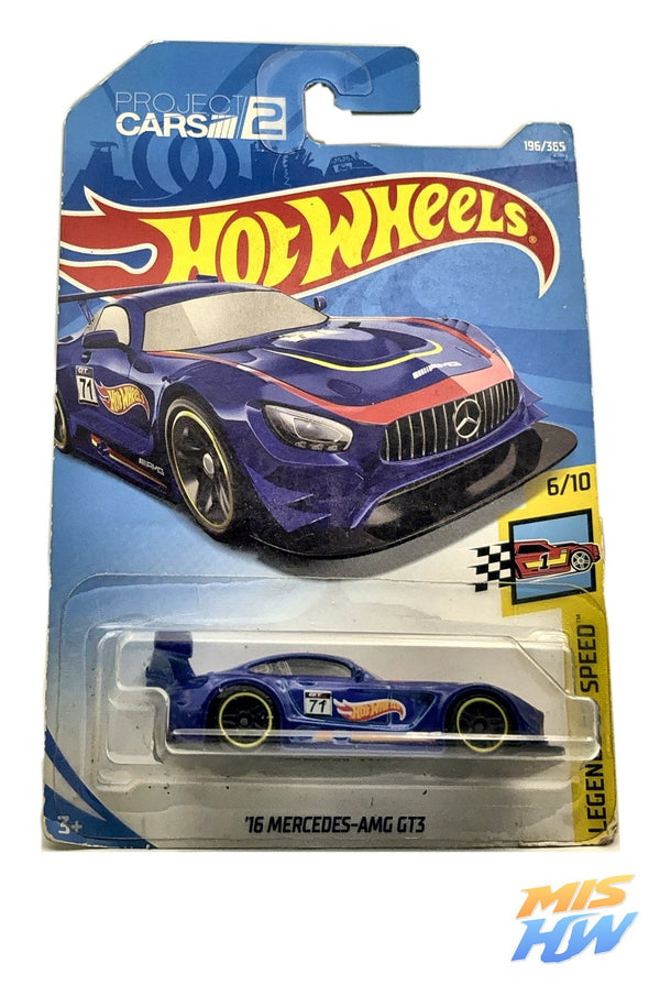 Hot Wheels '16 Mercedes-AMG GT3, en carta original