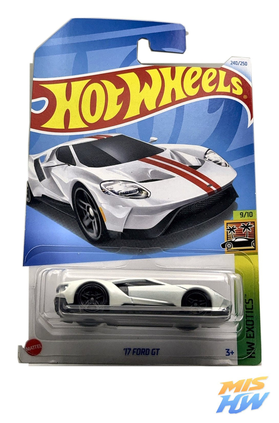 Hot Wheels '17 Ford GT, en carta original