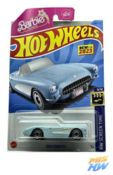 Hot Wheels 1956 Corvette (Barbie), en carta original (foto 1)