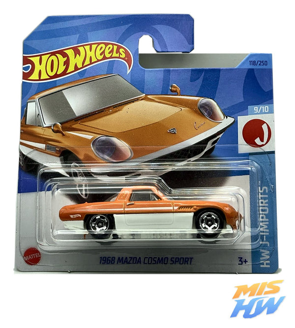 Hot Wheels 1968 Mazda Cosmo Sport, en carta original