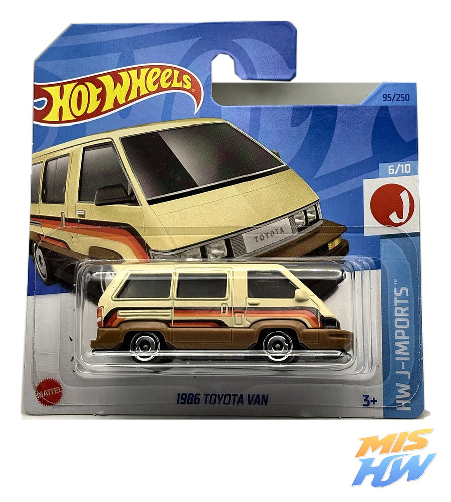 Hot Wheels 1986 Toyota Van, en carta original