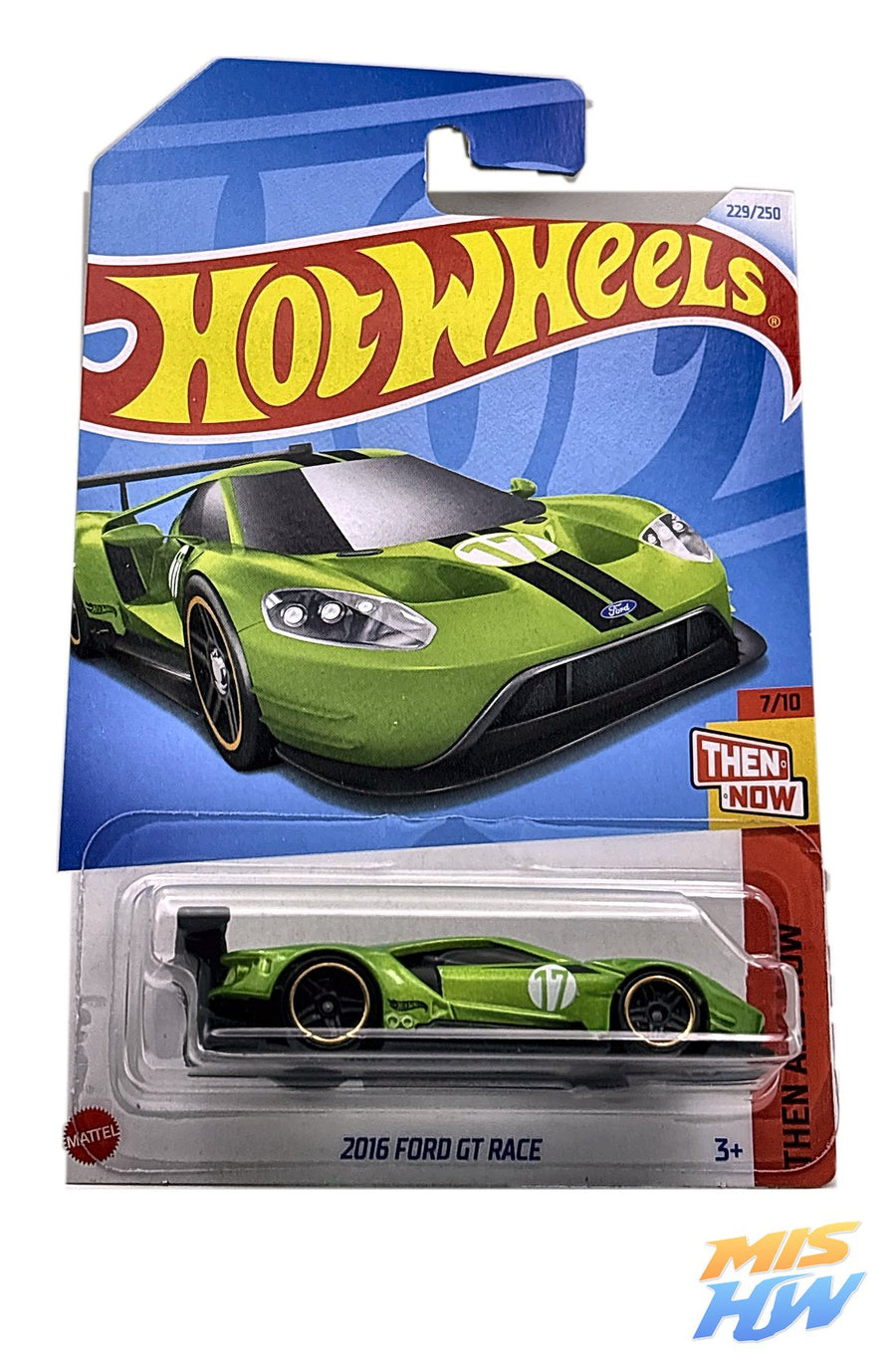Hot Wheels 2016 Ford GT Race, en carta original (foto 1)