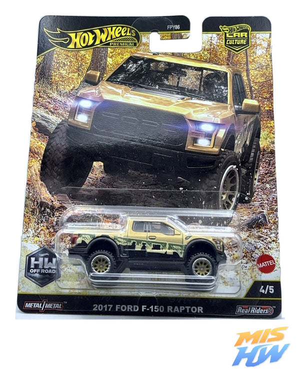 Hot Wheels 2017 Ford F-150 Raptor Car Culture, en carta original