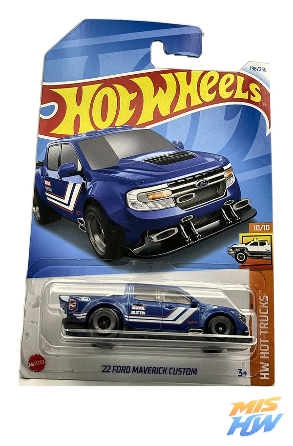 Hot Wheels '22 Ford Maverick Custom, en carta original