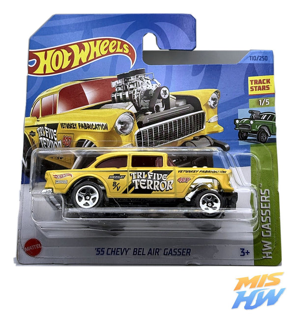 Hot Wheels '55 Chevy Bel Air Gasser, en carta original
