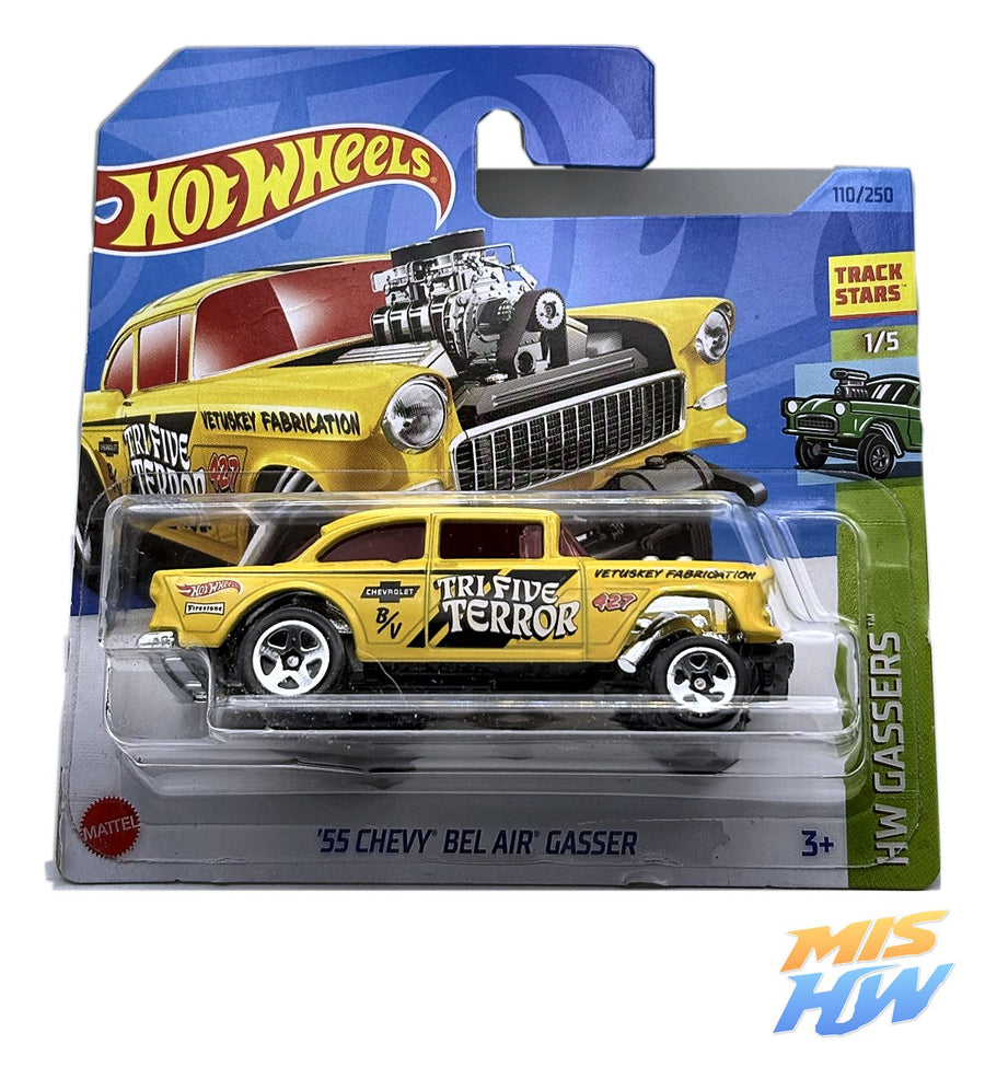 Hot Wheels '55 Chevy Bel Air Gasser, en carta original