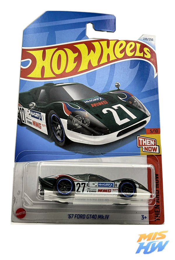 Hot Wheels '67 Ford GT40 Mk.IV, en carta original