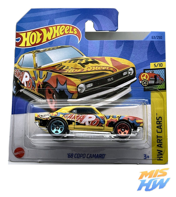 Hot Wheels '68 COPO Camaro, en carta original