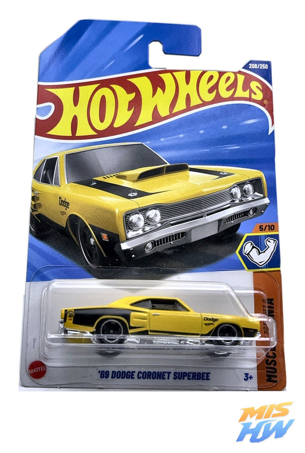 Hot Wheels '69 Dodge Coronet Super Bee, en carta original