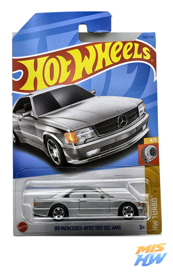 Hot Wheels '89 Mercedes-Benz 560 SEC AMG, en carta original (foto 1)