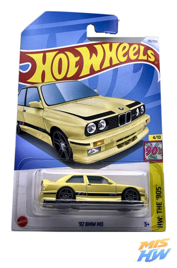 Hot Wheels '92 BMW M3, en carta original