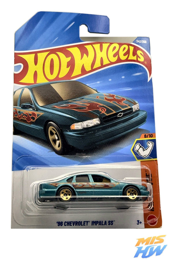 Hot Wheels '96 Chevrolet Impala SS, en carta original