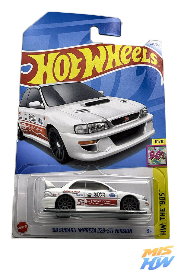 Hot Wheels '98 Subaru Impreza 22B STi-Version, en carta original