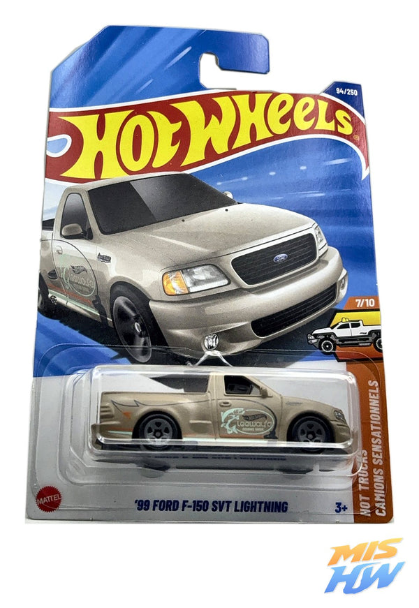 Hot Wheels '99 Ford F-150 SVT Lightning, en carta original (foto 1)