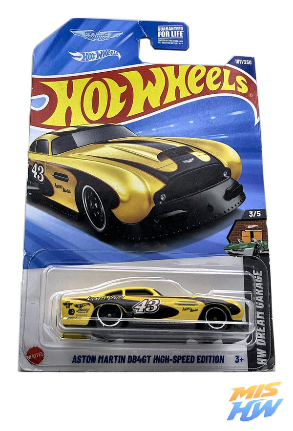 Hot Wheels Aston Martin DB4GT High-Speed Edition, en carta original (foto 1)
