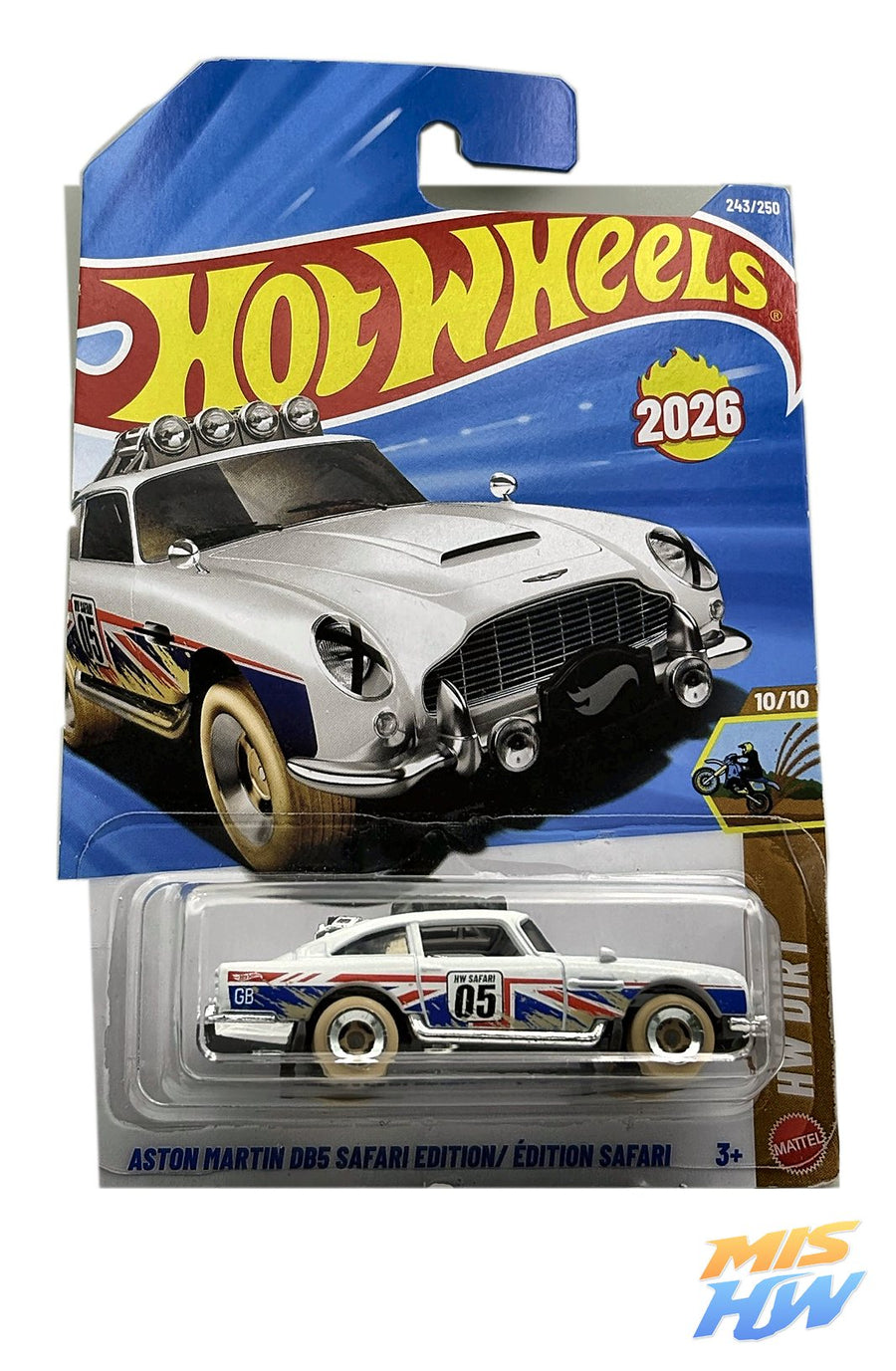 Hot Wheels Aston Martin DB5 Safari Edition, en carta original