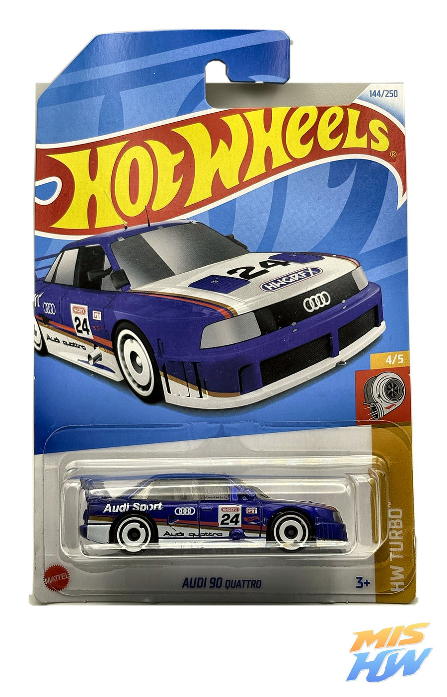 Hot Wheels Audi 90 quattro, en carta original