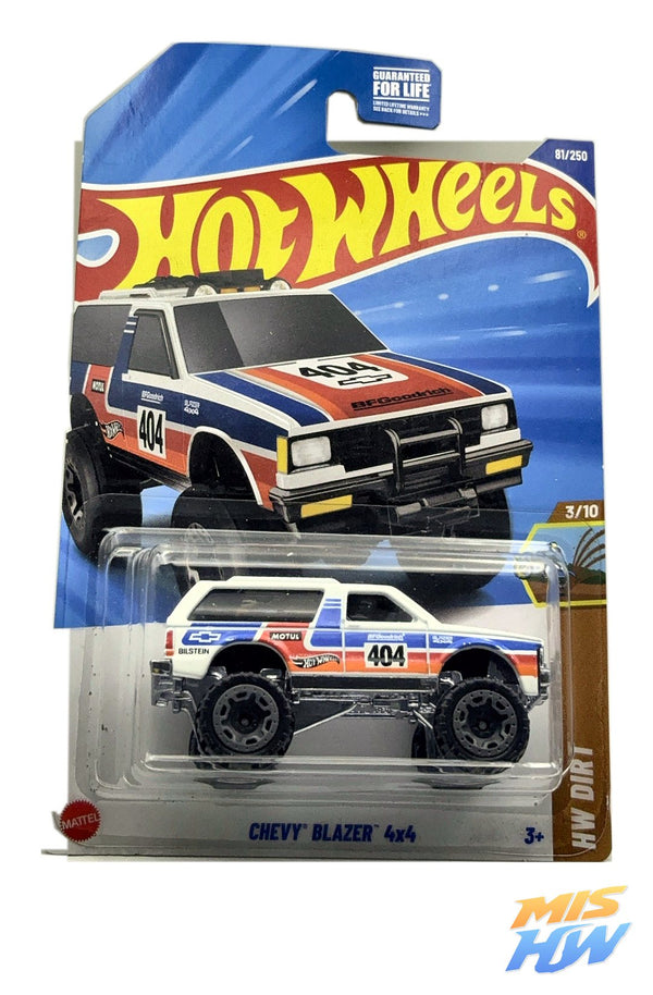 Hot Wheels Chevy Blazer 4x4, en carta original