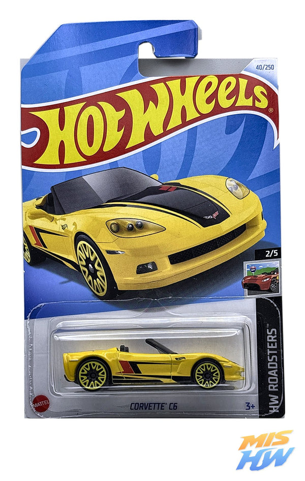 Hot Wheels Corvette C6, en carta original (foto 1)