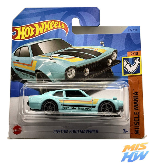 Hot Wheels Custom Ford Maverick, en carta original