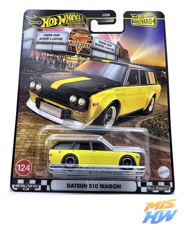 Hot Wheels Datsun 510 Wagon Boulevard, en carta original
