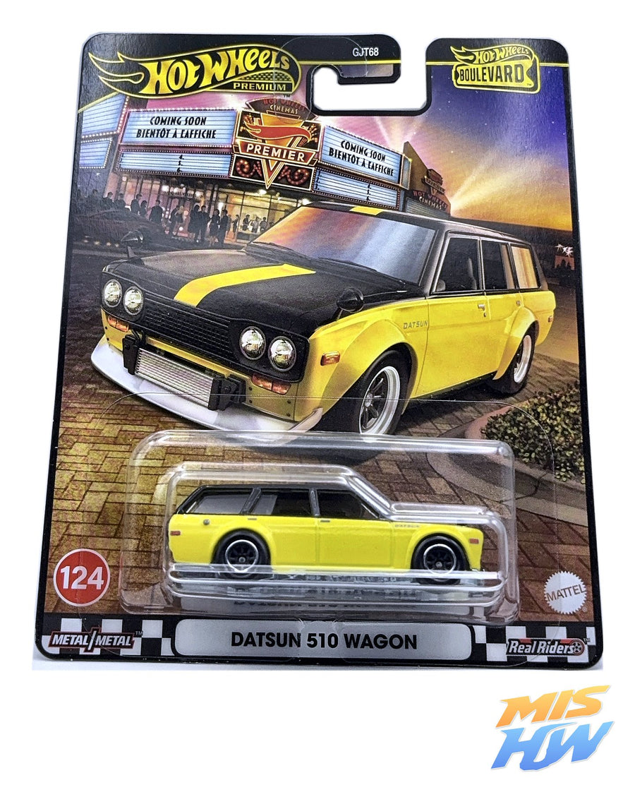 Hot Wheels Datsun 510 Wagon Boulevard, en carta original