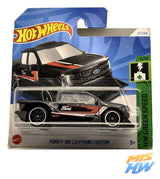 Hot Wheels Ford F-150 Lightning Custom (Negra), en carta original (foto 2)