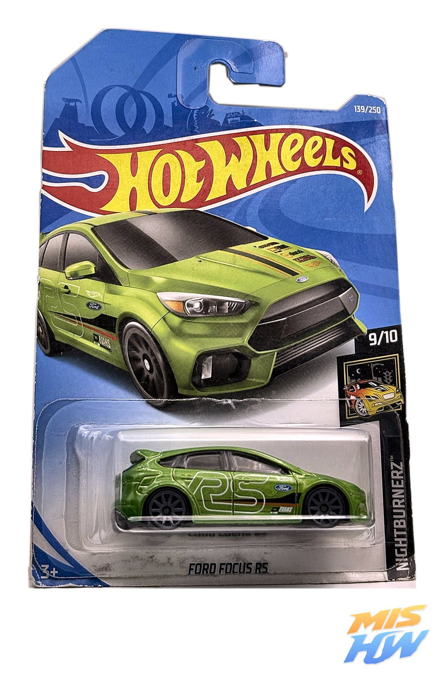 Hot Wheels Ford Focus RS, en carta original