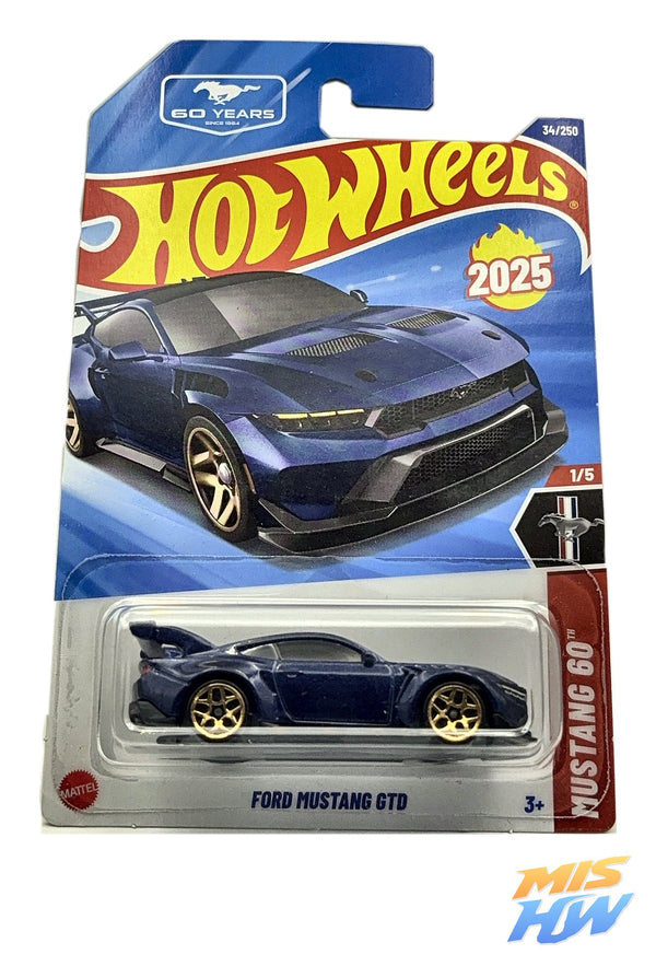 Hot Wheels Ford Mustang GTD, en carta original