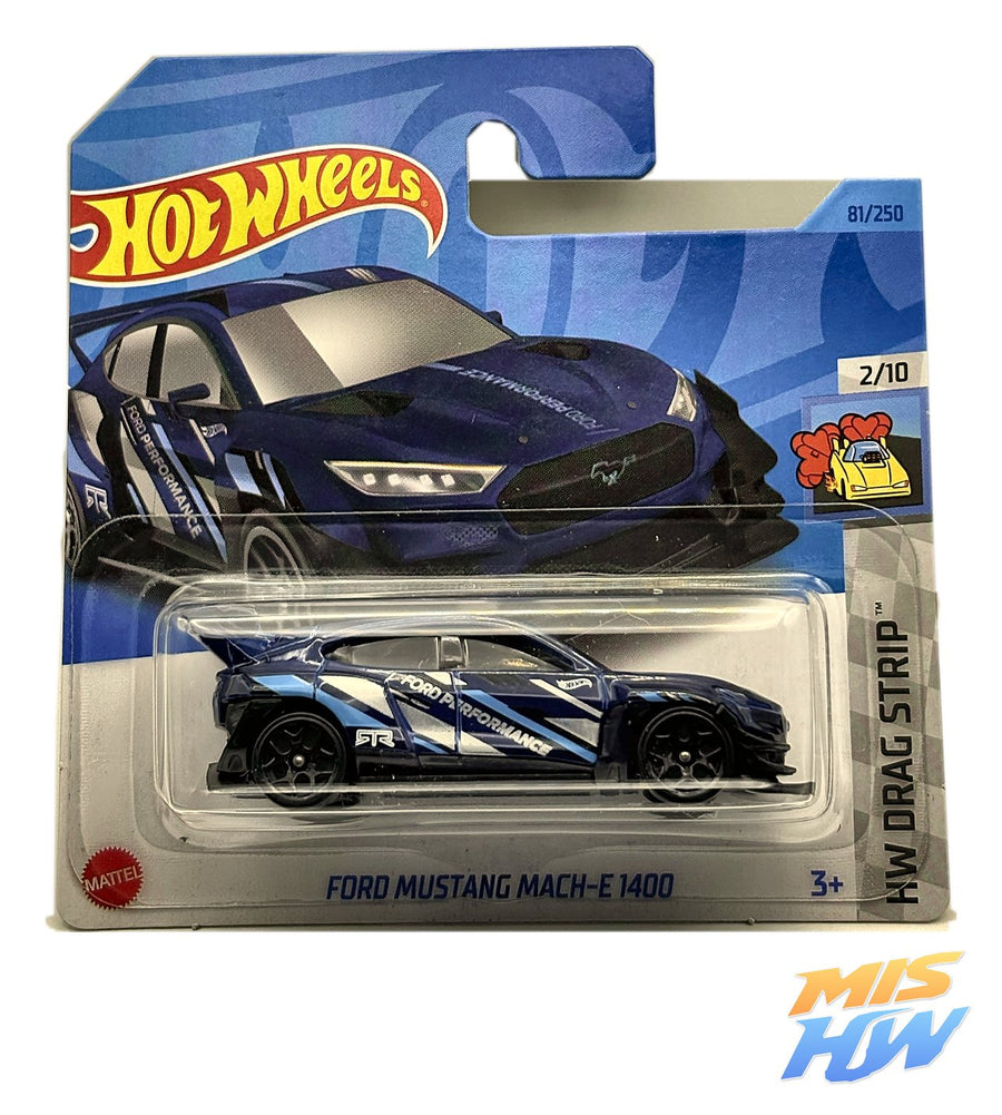 Hot Wheels Ford Mustang Mach-E 1400, en carta original