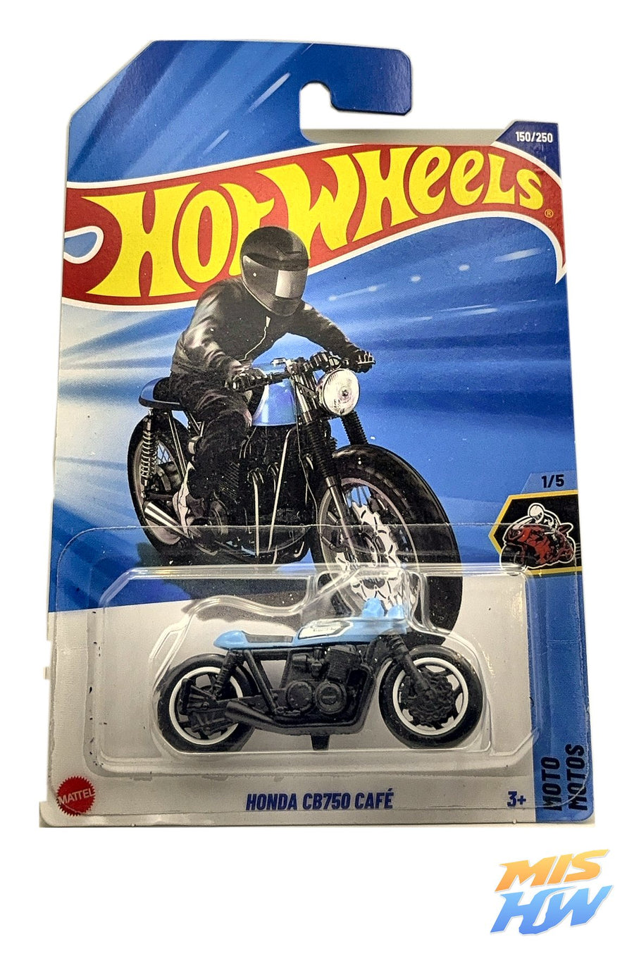 Hot Wheels Honda CB750 Café, en carta original
