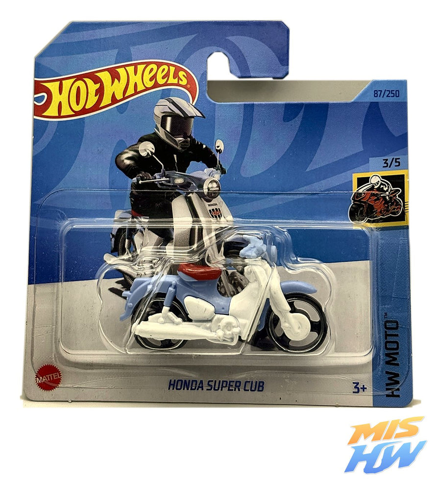 Hot Wheels Honda Super Cub, en carta original