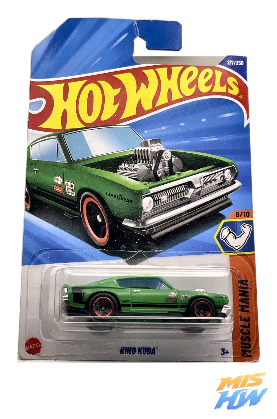 Hot Wheels King Kuda, en carta original