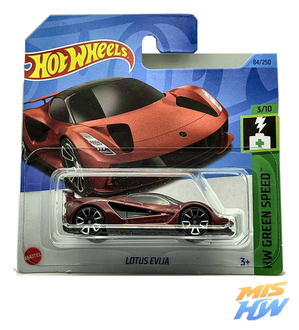 Hot Wheels Lotus Evija, en carta original