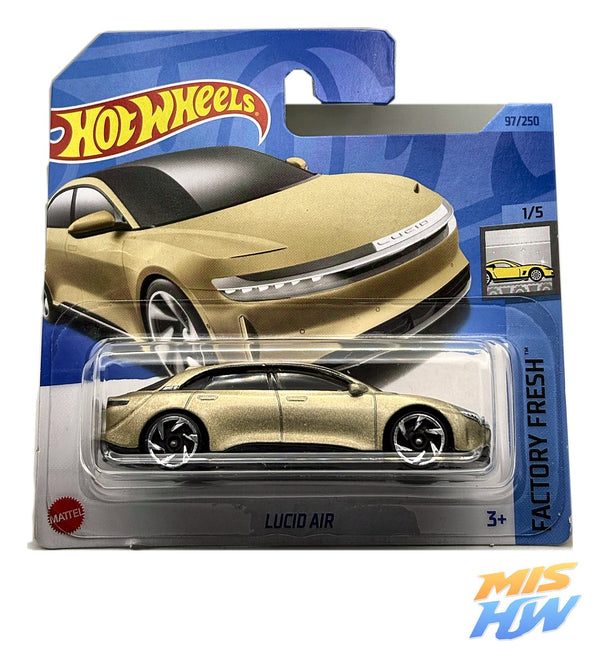 Hot Wheels Lucid Air, en carta original