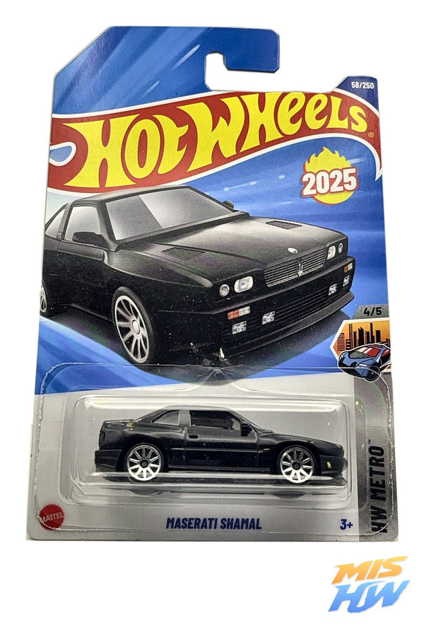 Hot Wheels Maserati Shamal, en carta original