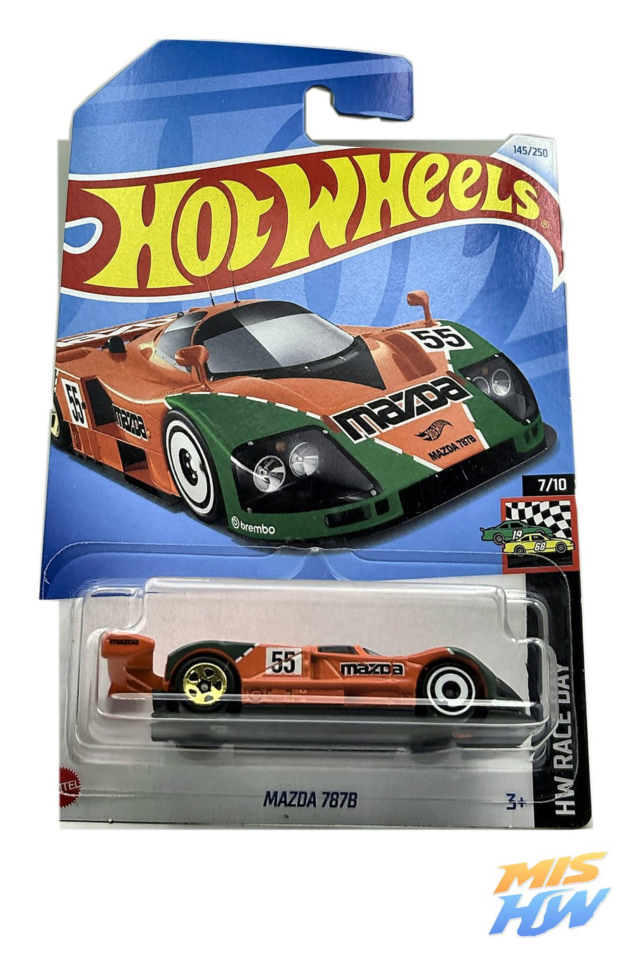 Hot Wheels Mazda 787B, en carta original