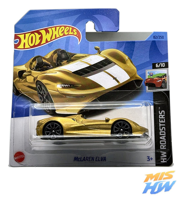 Hot Wheels McLaren Elva, en carta original