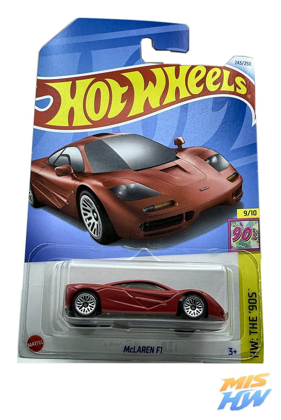 Hot Wheels McLaren F1, en carta original
