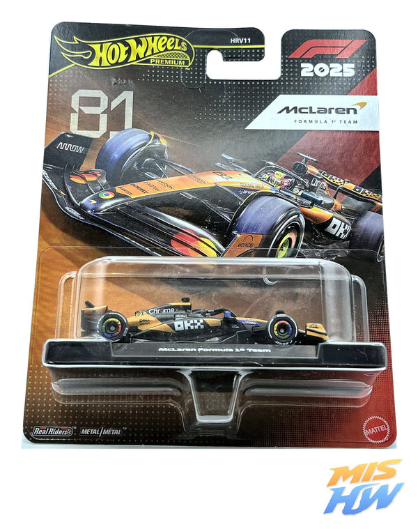 Hot Wheels McLaren F1 Team #81 Piastri F1 2025, en carta original