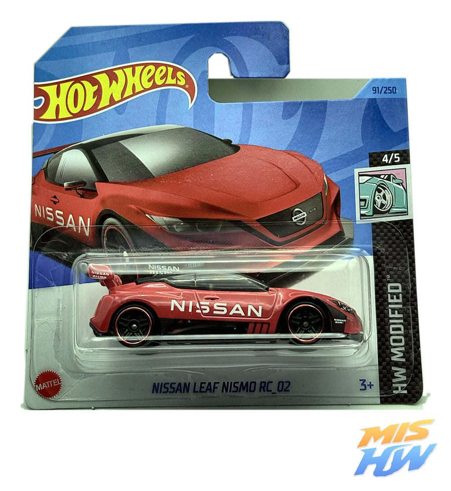 Hot Wheels Nissan Leaf Nismo RC_02, en carta original