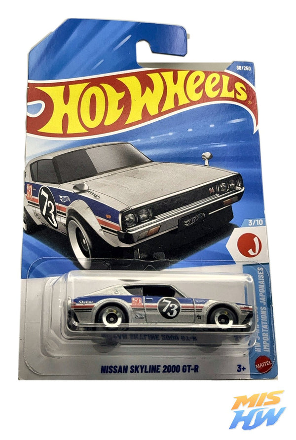 Hot Wheels Nissan Skyline 2000 GT-R, en carta original