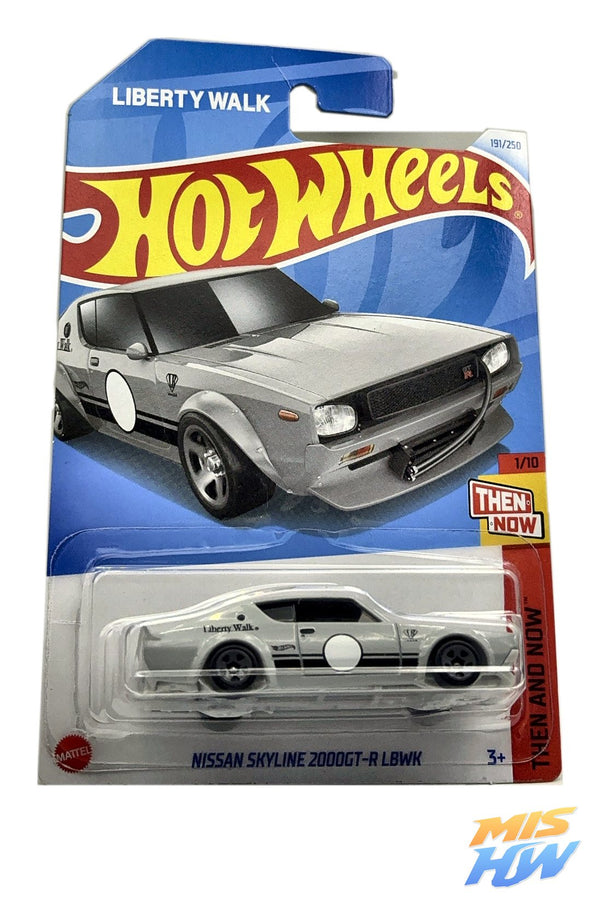Hot Wheels Nissan Skyline 2000GT-R LBWK, en carta original (foto 1)