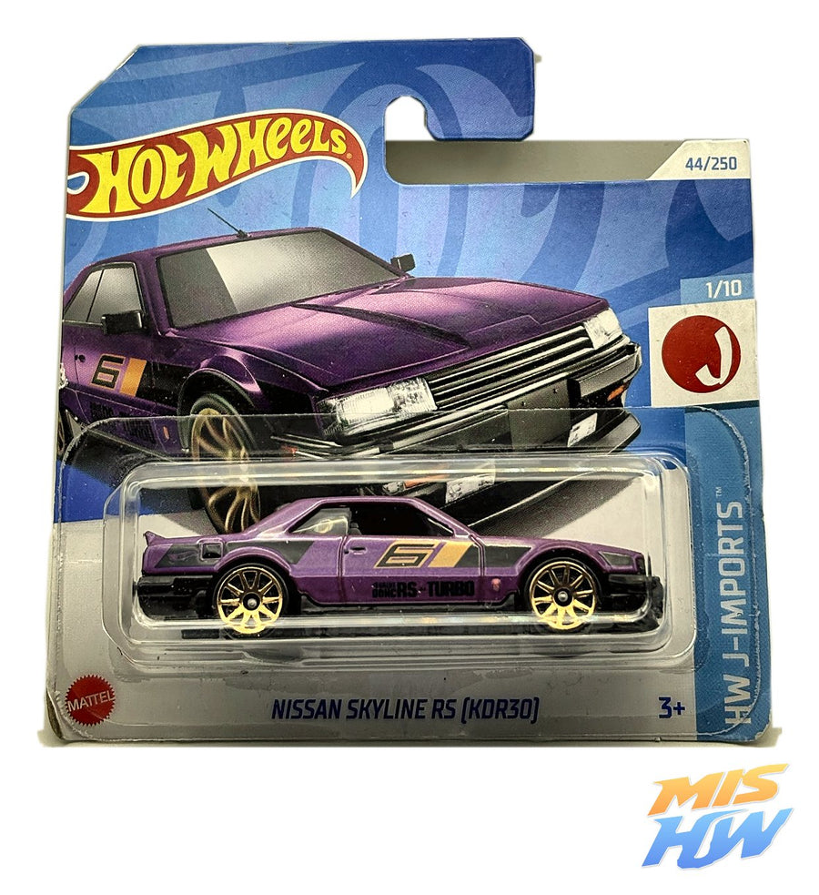 Hot Wheels Nissan Skyline RS (KDR30) (Morado), en carta original (foto 1)