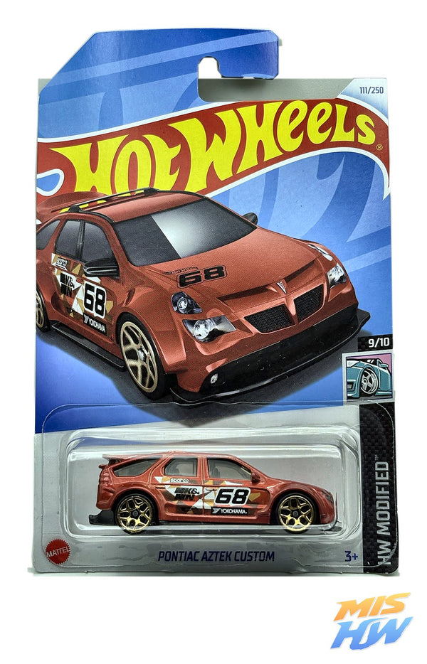 Hot Wheels Pontiac Aztek Custom (Rojo), en carta original