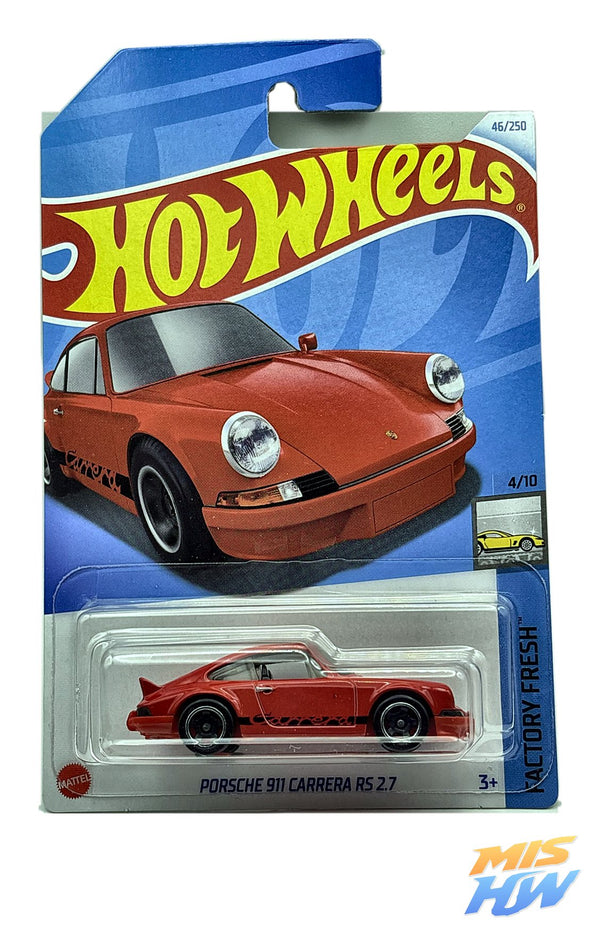 Hot Wheels Porsche 911 Carrera RS 2.7, en carta original (foto 1)