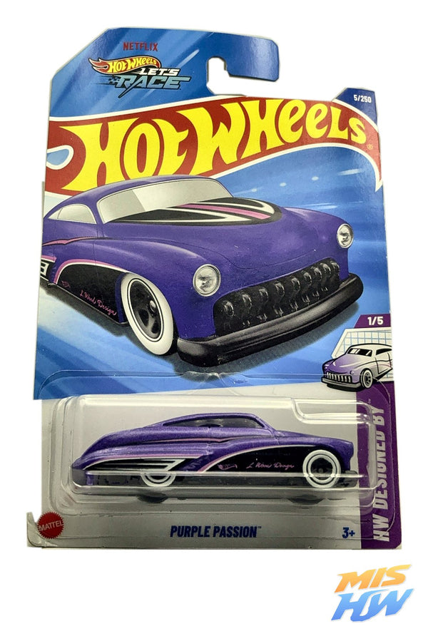 Hot Wheels Purple Passion, en carta original