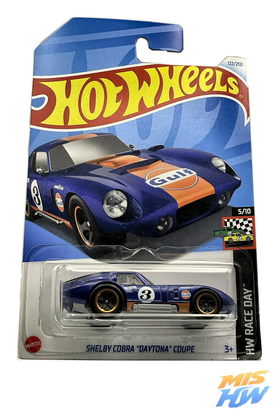 Hot Wheels Shelby Cobra "Daytona" Coupe, en carta original